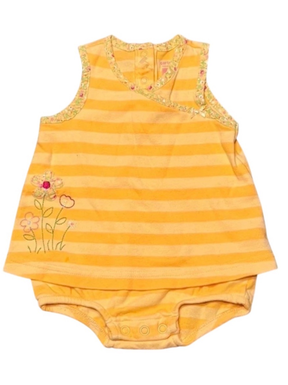 Carters Baby Girl 0-3 Months Orange One Piece NWOT